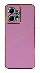 Eiroo Borderline Xiaomi Redmi Note 12 4G Kamera Korumalı Mor Silikon Kılıf - Eiroo
