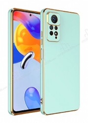 Eiroo Borderline Xiaomi Redmi Note 12 Pro 4G Kamera Korumalı Yeşil Silikon Kılıf - Eiroo