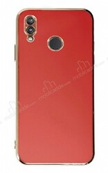 Eiroo Borderline Xiaomi Redmi Note 7 Kamera Korumalı Kırmızı Silikon Kılıf - Eiroo