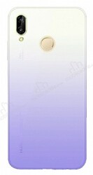 Eiroo Gradient Huawei P Smart 2019 Geçişli Mor Rubber Kılıf - Eiroo