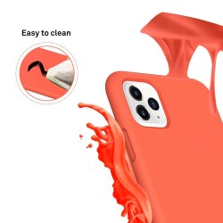 Eiroo Lansman iPhone 11 Pro Max Kırmızı Silikon Kılıf - 2