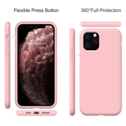 Eiroo Lansman iPhone 11 Pro Max Kırmızı Silikon Kılıf - 4