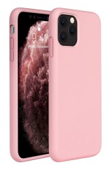 Eiroo Lansman iPhone 11 Pro Max Pembe Silikon Kılıf - 1