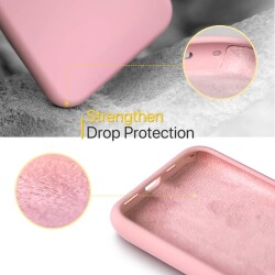 Eiroo Lansman iPhone 11 Pro Max Pembe Silikon Kılıf - 3