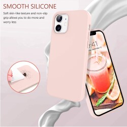 Eiroo Lansman iPhone 12 / iPhone 12 Pro 6.1 inç Gri Silikon Kılıf - 2
