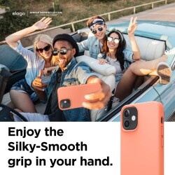 Eiroo Lansman iPhone 12 / iPhone 12 Pro 6.1 inç Gri Silikon Kılıf - 4