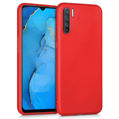Eiroo Lansman Oppo Reno 3 Kırmızı Silikon Kılıf - Eiroo