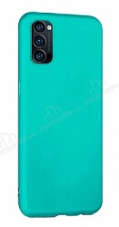 Eiroo Lansman Oppo Reno4 Mavi Silikon Kılıf - Eiroo