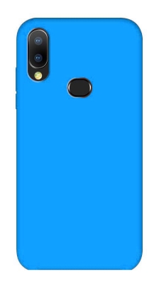 Eiroo Lansman Samsung Galaxy A20S Mavi Silikon Kılıf - Eiroo