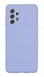Eiroo Lansman Samsung Galaxy A52s 5G Kamera Korumalı Lila Silikon Kılıf - Eiroo