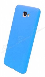 Eiroo Lansman Samsung Galaxy J7 Prime / Prime 2 Mavi Silikon Kılıf - Eiroo