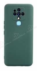 Eiroo Lansman Tecno Camon 16 Kamera Korumalı Yeşil Silikon Kılıf - Eiroo