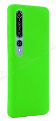 Eiroo Lansman Xiaomi Mi 10 Yeşil Silikon Kılıf - Eiroo