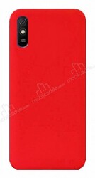 Eiroo Lansman Xiaomi Redmi 9A Kırmızı Silikon Kılıf - Eiroo
