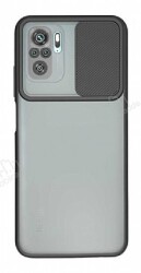 Eiroo Lens Series Xiaomi Redmi Note 10 Siyah Silikon Kılıf - Eiroo
