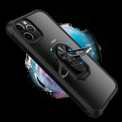 Eiroo Magnetics iPhone 12 Pro Max 6.7 inç Ultra Koruma Kırmızı Kılıf - 2