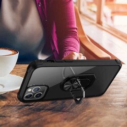 Eiroo Magnetics iPhone 12 Pro Max 6.7 inç Ultra Koruma Kırmızı Kılıf - 4
