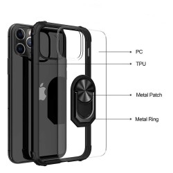 Eiroo Magnetics iPhone 12 Pro Max 6.7 inç Ultra Koruma Kırmızı Kılıf - 6