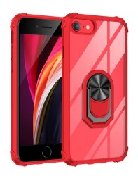 Eiroo Magnetics iPhone 7 / 8 Ultra Koruma Kırmızı Kılıf - Eiroo