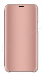 Eiroo Mirror Cover Samsung Galaxy A7 2018 Aynalı Kapaklı Rose Gold Kılıf - Eiroo