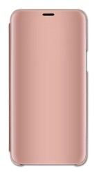 Eiroo Mirror Cover Samsung Galaxy J4 Plus / J6 Plus Aynalı Kapaklı Rose Gold Kılıf - Eiroo