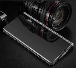 Eiroo Mirror Cover Samsung Galaxy J4 Plus / J6 Plus Aynalı Kapaklı Rose Gold Kılıf - 2