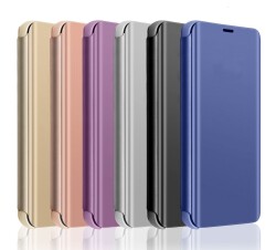 Eiroo Mirror Cover Samsung Galaxy J4 Plus / J6 Plus Aynalı Kapaklı Rose Gold Kılıf - 4