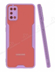 Eiroo Painted Samsung Galaxy A02s Kamera Korumalı Mor Kılıf - Eiroo