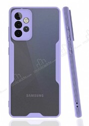 Eiroo Painted Samsung Galaxy A72 / A72 5G Kamera Korumalı Mor Kılıf - Eiroo