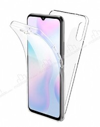 Eiroo Protection Xiaomi Redmi 9A 360 Derece Koruma Şeffaf Silikon Kılıf - Eiroo