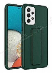 Eiroo Qstand Samsung Galaxy A72 / A72 5G Yeşil Silikon Kılıf - Eiroo