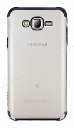 Eiroo Radiant Samsung Galaxy J7 Siyah Kenarlı Şeffaf Rubber Kılıf - Eiroo