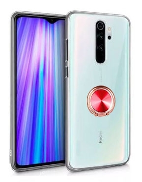 Eiroo Ring Crystal Xiaomi Redmi Note 8 Pro Yüzüklü Silikon Kılıf - Eiroo
