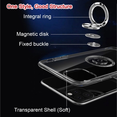 Eiroo Ring Crystal Xiaomi Redmi Note 8 Pro Yüzüklü Silikon Kılıf - 4