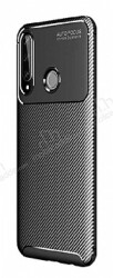 Eiroo Rugged Carbon Huawei Y6p Siyah Silikon Kılıf - Eiroo
