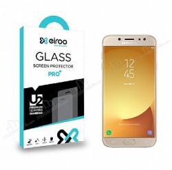 Eiroo Samsung Galaxy J7 Pro 2017 Tempered Glass Cam Ekran Koruyucu - Eiroo