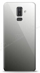 Eiroo Samsung Galaxy J8 Silikon Kenarlı Aynalı Siyah Kılıf - Eiroo