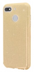 Eiroo Silvery General Mobile GM 8 GO Simli Gold Silikon Kılıf - Eiroo