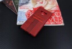 Eiroo Wallet iPhone XR Deri Görünümlü Kırmızı Silikon Kılıf - 2