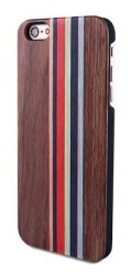 GOODEA iPhone 6 Plus / 6S Plus Darkwood Rainbow Ahşap Kılıf - Eiroo