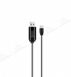 Hoco U29 Dijital Akım Göstergeli Type-C USB Data Kablosu 1m - Hoco