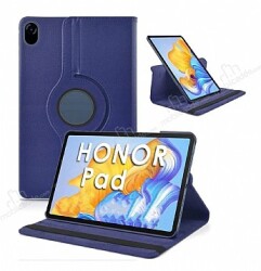 Honor Pad X9 11.5 360 Derece Döner Standlı Lacivert Deri Kılıf - Eiroo