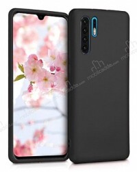 Huawei P30 Pro Mat Siyah Silikon Kılıf - Eiroo