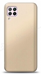 Huawei P40 Lite Gold Mat Silikon Kılıf - Eiroo