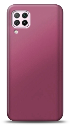 Huawei P40 Lite Mürdüm Mat Silikon Kılıf - Eiroo