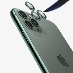 iPhone 13 / 13 Mini Crystal Taşlı Silver Kamera Lensi Koruyucu - 3