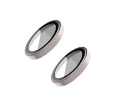 iPhone 15 / 15 Plus Metal Pembe Kamera Lens Koruyucu - 3