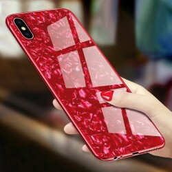 iPhone X / XS Granit Desenli Mavi Rubber Kılıf - 3