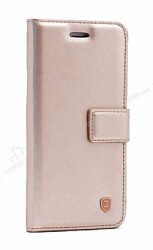 Kar Deluxe Xiaomi Mi 9T Kapaklı Cüzdanlı Gold Deri Kılıf - Zore