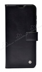 Kar Deluxe Xiaomi Redmi Note 12 Pro 4G Kapaklı Cüzdanlı Siyah Deri Kılıf - Zore